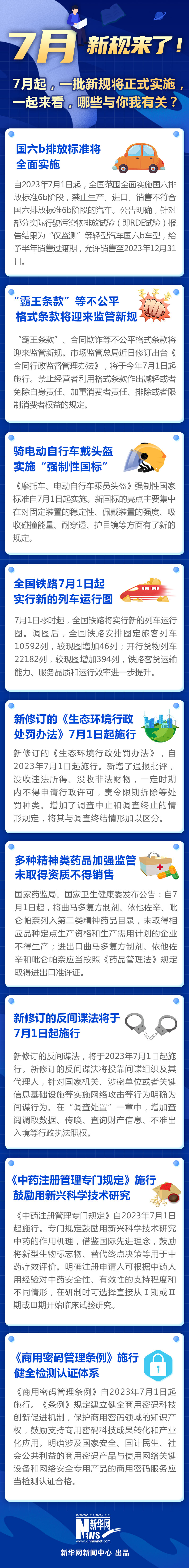 7月起一批新规将正式实施，哪些与你我有关？